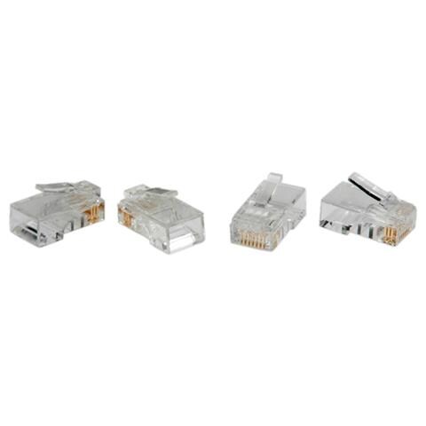 Cat. 6 Modular Plug, unshielded, for Stranded Wire 10 pcs. Trasparente cavo di interfaccia e adattatore - Foto 1